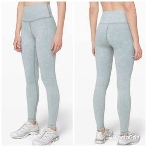 Lululemon Wunder Under High-Rise Tight Snow Washed chambray 28" NWOT size 12